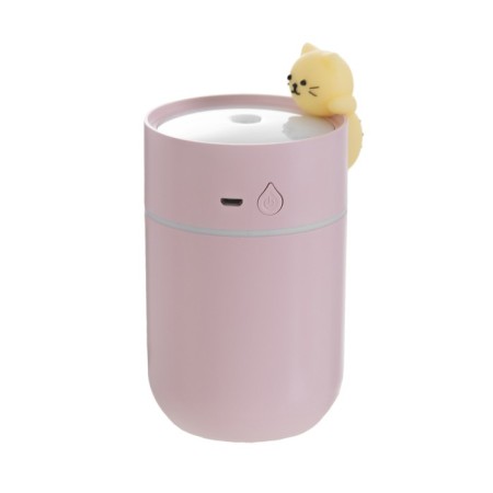 Night-wound-master "kitten" LED 2W USB 260ml pink 7.5x7.5x12 cm Risalux-10
