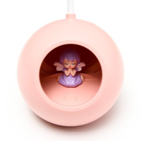 Board lamp with a nightmare "Princess" LED 3000K-6000K 5W USB AKB pink 14x14x44cm Risalux 9413-9