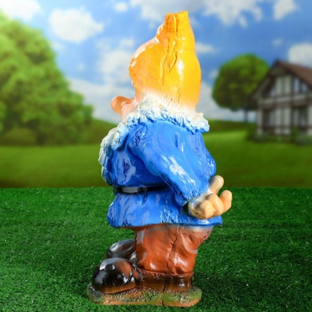 Garden figure "Dwarf handsome with a shovel" 40x21cm-1
