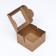 Dessert box, craft, 10 x 10 x 6.5 cm