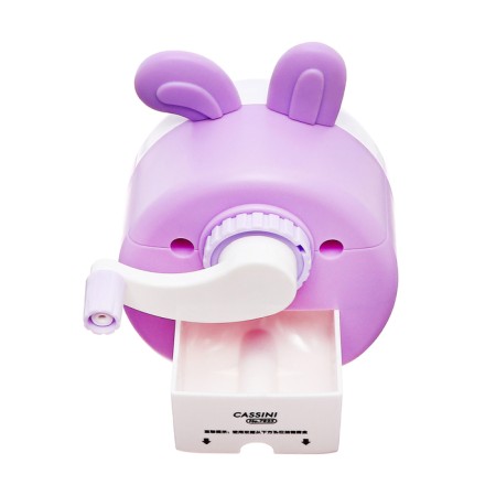 Mechanical sharpener with container, lilac ears/white-6
