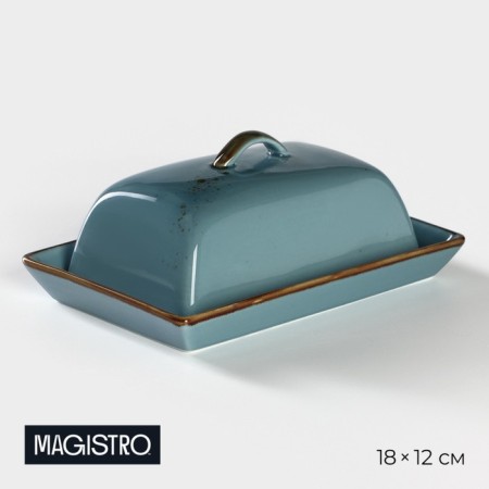 Porcelain Magistro Porcelain "Cerera", 18 × 12 cm, blue color