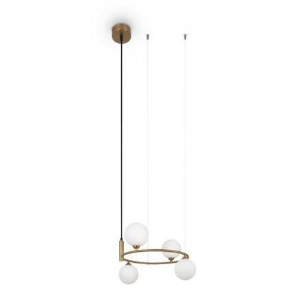 Suspension lamp Maytoni Mod013PL-04BS1, 4XG9, 25W, 39x39x178 cm, brass color-1