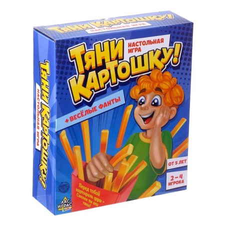 Board game "Pull Potato", 2-4 players, 5+-4