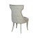 Turin chair, support array vanilla, velor fabric, bone color
