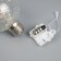 Christmas ball "Ice ball" d = 8 cm, 1 led, lr44x3 (in the set), glow warm white
