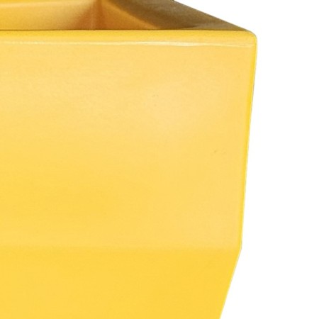 Kashpo for flowers 80x40x34 cm, 75 l, color yellow gold-1