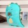 Soft toy "dinosaurus" with heart, 40 cm, green color