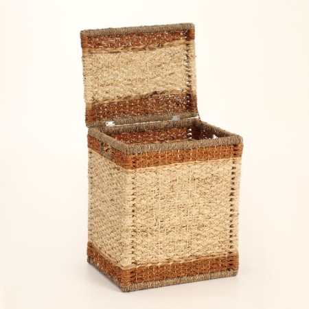 Wicker basket, 47x37x57 cm, algae, corn sheet-1