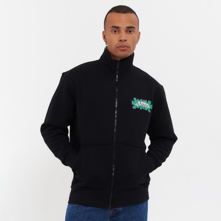 Male sweatshirt is laid, the color is black, size 52 (xxl)