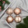 Set of balls plastic D-5.5 cm, 4 pcs "Space stripes" orbit, gold