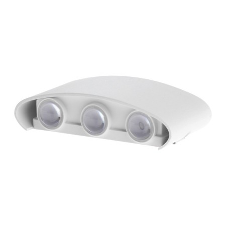 Facade lamp "Semesfer", FSD-069, 6 W, 4000K, 3 rays, IP65, 220 V, plastic, white 1008421-2