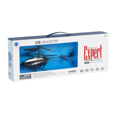 The radio -controlled “expert” helicopter works on the battery, the color is white-5