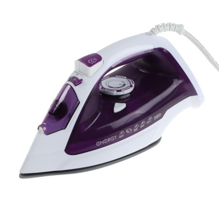 Iron Energy EN-348, 2600 W, ceramic soles, 350 ml, white-violet