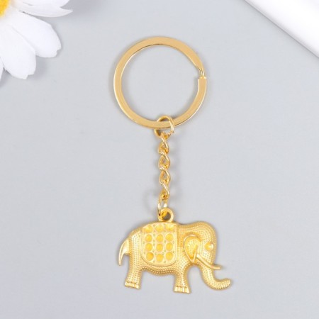 Metal keychain "African Elephant" MIX 3.5x3.5 cm-1