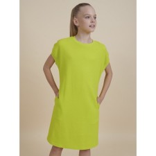 Dress for girls, height 128 cm, lime color