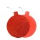The basis for creativity is the Christmas tree decoration "Shar" set of 6 pcs., Size 1 pcs: 15.5 × 14cm, red color