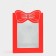 Gift package with the eye "Bant", 26 x 35 x 15 cm, red