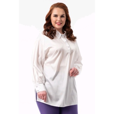 Female blouse, size 62, milk color