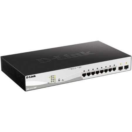 D-Link DGS-1210-10MP/FL 8G 2SFP 8PoE+ 130W controlled-1