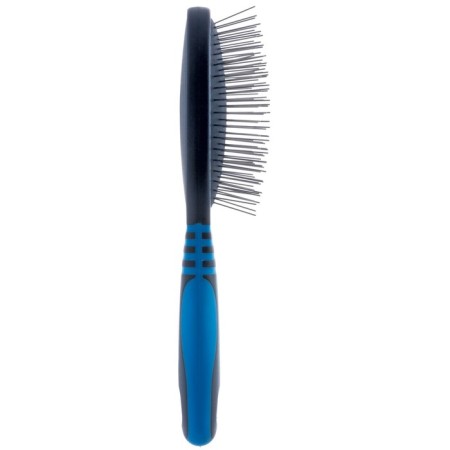Delight brush massage, second, metal teeth, black-blue-1