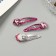 Invisibility for hair "Agatha" (set of 3 pcs) star, 5 cm, pink