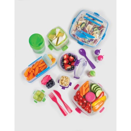 Sistema Breakfast to-go, double, 530 ml lunch lunch with a spoon.-4