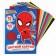 Cardboard color with sparkles, A4, 10 sheets, 10 colors, moped, bilateral, in the folder, 250 g/m², Spider-Man.