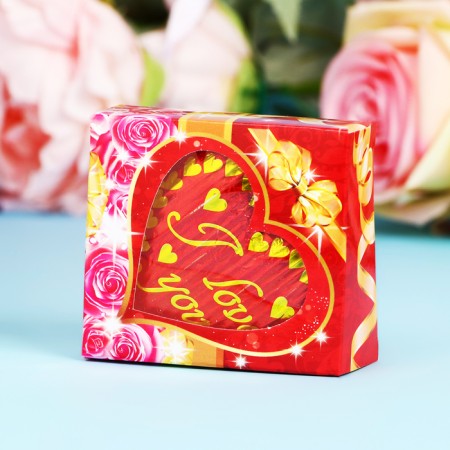 Confectionery "Heart" in a gift package with a window, 40 g-1
