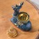 Kurilnitsa for incense powder and cones "deer", blue, 12.5x11.5 cm