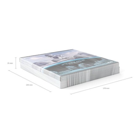 Notebook of 48 sheets in the Erichkrause "Future" cage, glossy lamination, cover covering cardboard, mix-8