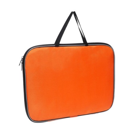 Folder with handles textile A4, 350 x 270 x 20 mm, calligrata "office", nylon 600D, two -tone Kant, orange-5