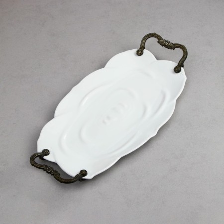Rose dish, oval, small, porcelain, Iran-2