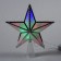 LED top for the Christmas tree “Silver Star” 16 cm, 10 LED, wire 2 meters, 220 V, glow of multi