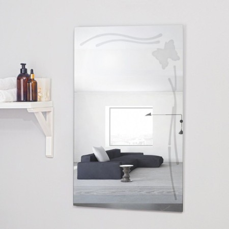 Mirror "Butterfly", with sandblasting graphics, wall, 51 × 80 cm