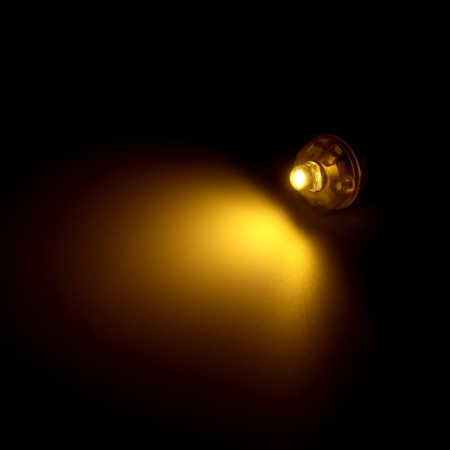 LED for a ball, round, yellow color, plastic-3