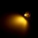 LED for a ball, round, yellow color, plastic