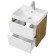 Tumba under the Aquaton sink "Scandil 55", white color, venistal oak