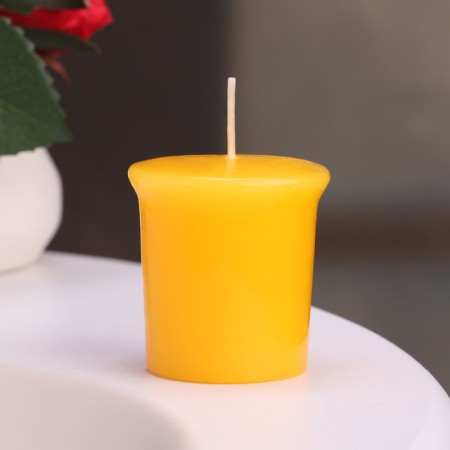 Aromatic candle "Fruit Fusion", fruit merger, set of 5x4.5 cm, 3 pcs-1