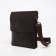 Male bag on the Textura valve, outer pocket, brown color