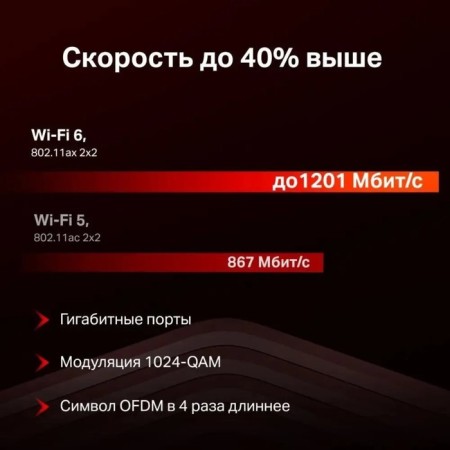Wi-Fi router Mercusys MR60X, 1501 Mbps, 2 ports 1000 Mbps, black-5