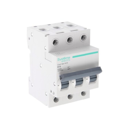 The circuit breaker SE City9 SET, B, 10 A, 3P, 4.5 KA, 400 B-1