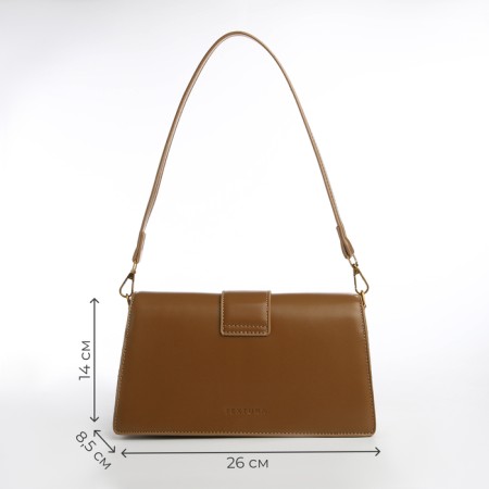 Female bag Textura, medium size, light brown color-2