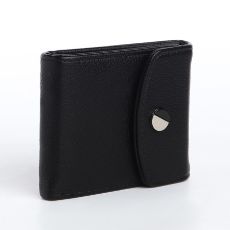 Women's wallet on a magnet, black color