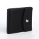 Women's wallet on a magnet, black color
