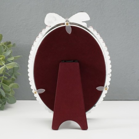 Photo frame plastic for metal 12x17 cm "Bant" pearls and rhinestones 20x14x1.5 cm-2