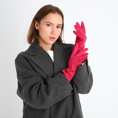 Gloves are female, dimensionless, without insulation, fuchsia color-3