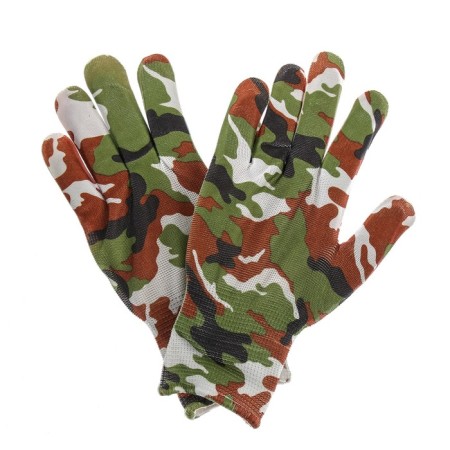 Garden, nylon gloves, without coating, size 9, color mix, Greengo-1