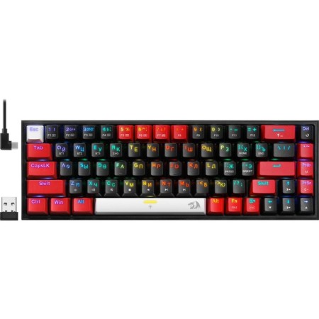 Keyboard Redragon Castor Pro 3, game, wireless, mechanical, sub -, 68 cells, USB, black