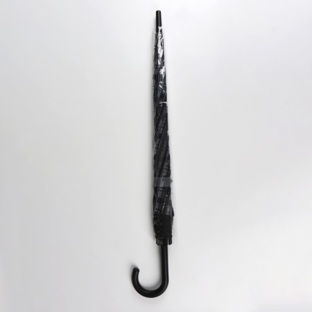 Umbrella - a semiautomatic “cage” cane, 8 spokes, r = 54 cm, black color-3